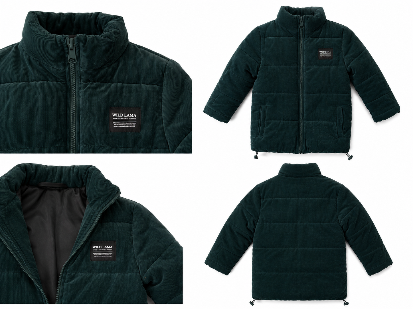 Chaqueta Wild Lama Cotelé Verde Talla 7/8  (Como Nueva)